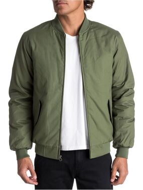 Quiksilver Ogoki Men's Olive Bomber Jacket